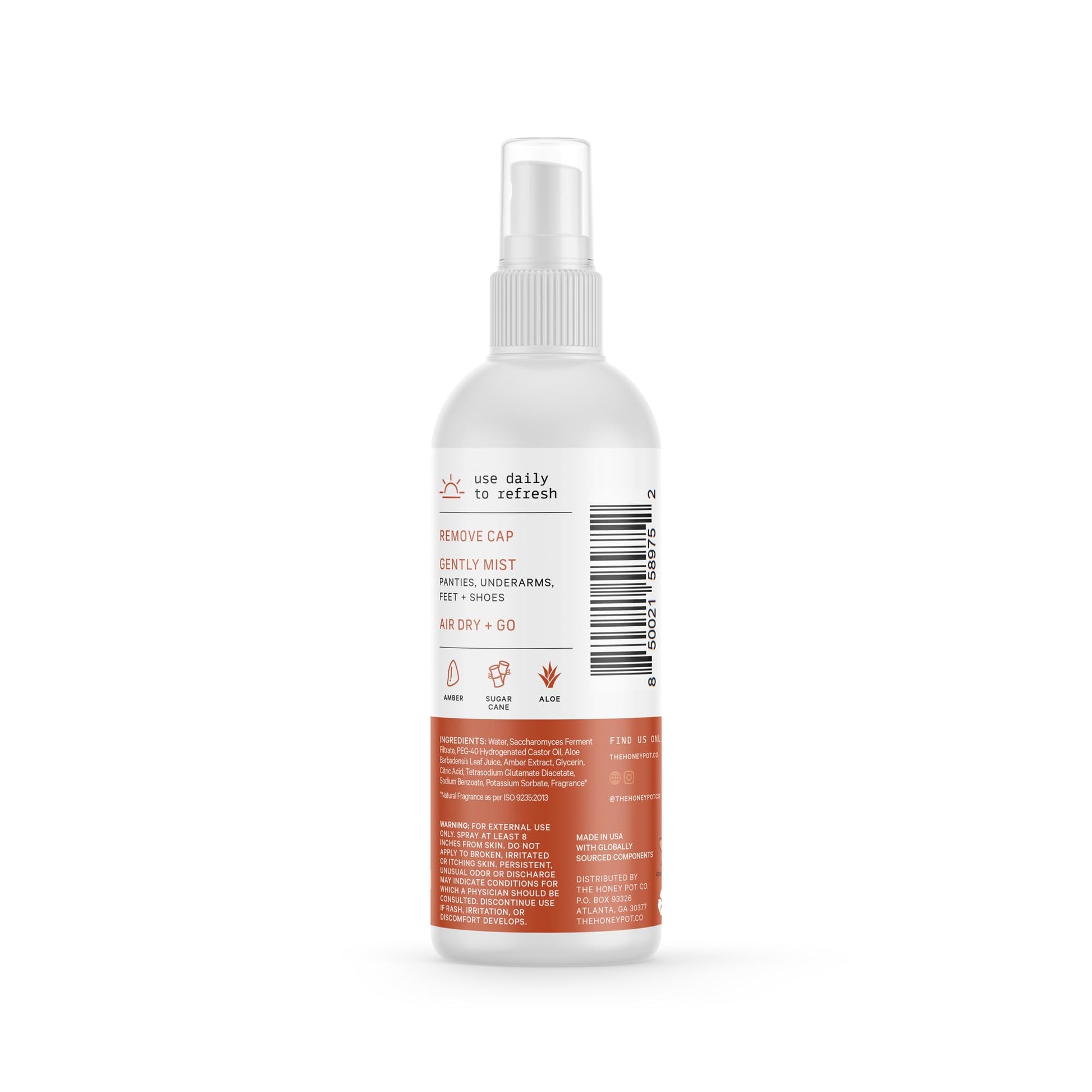 The Honey Pot Company - Refreshing and Restorative Panty and Body Plant-Derived Deodorant Spray The Honey Pot CompanyBuy Supplements Australia