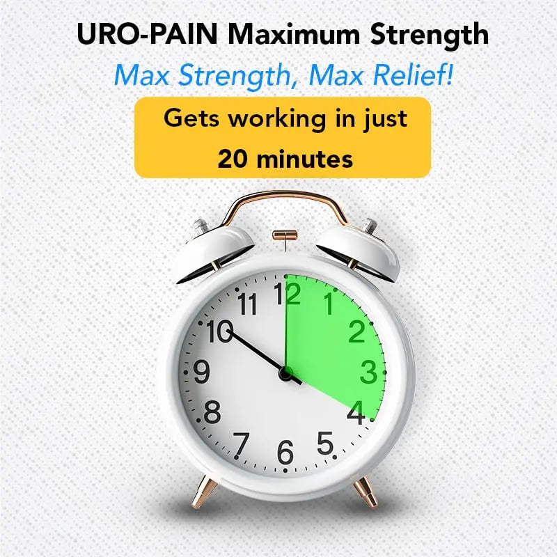 Rising Health - URO Pain Maximum Strength | Urinary Tract Pain Relief | Relief from Pain, Burning and Urgency | 24 Count RisingBuy Supplements Australia