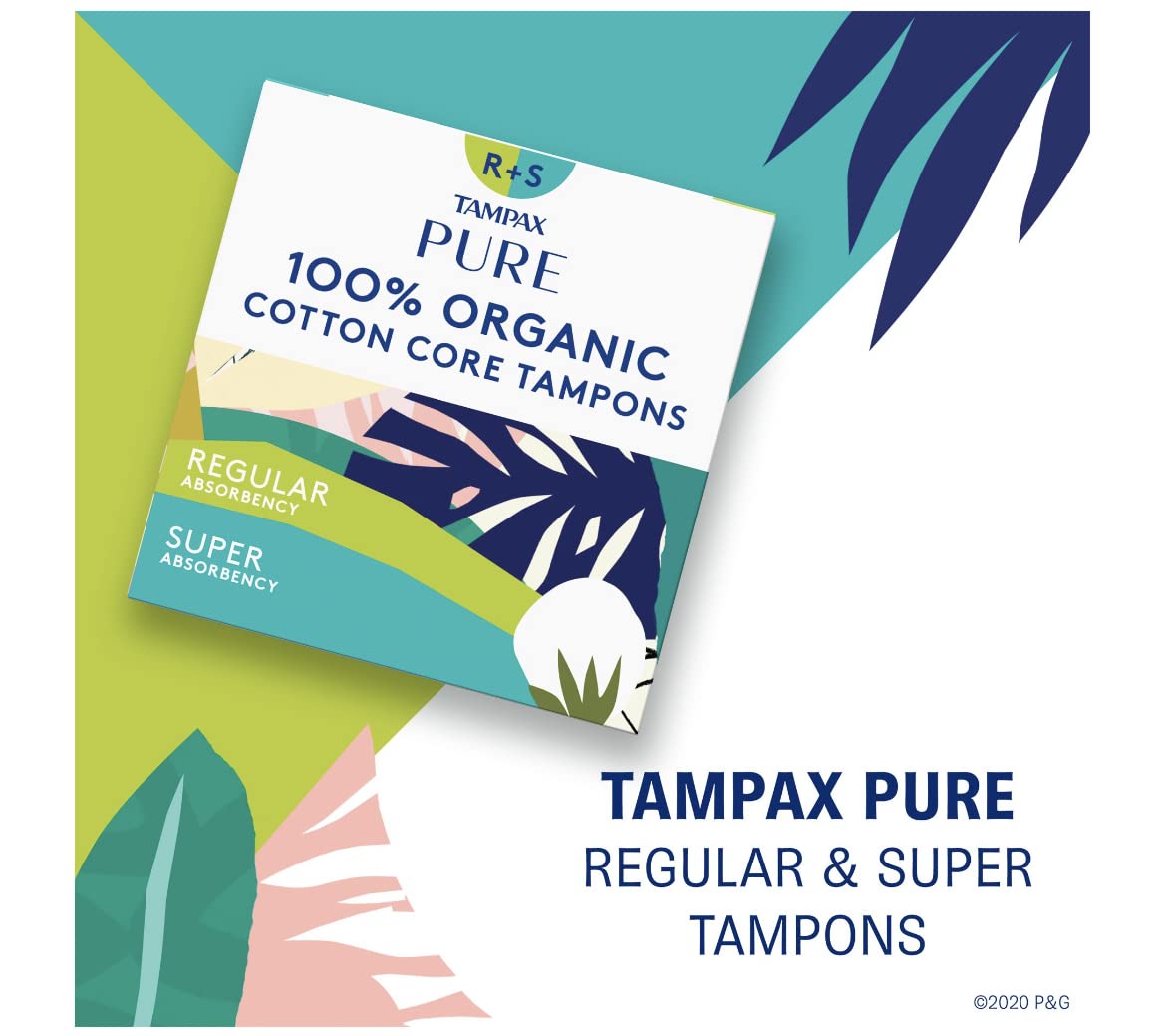 Tampax PURE COTTON 22-pack (11 Regular/11 Super) TampaxBuy Supplements Australia