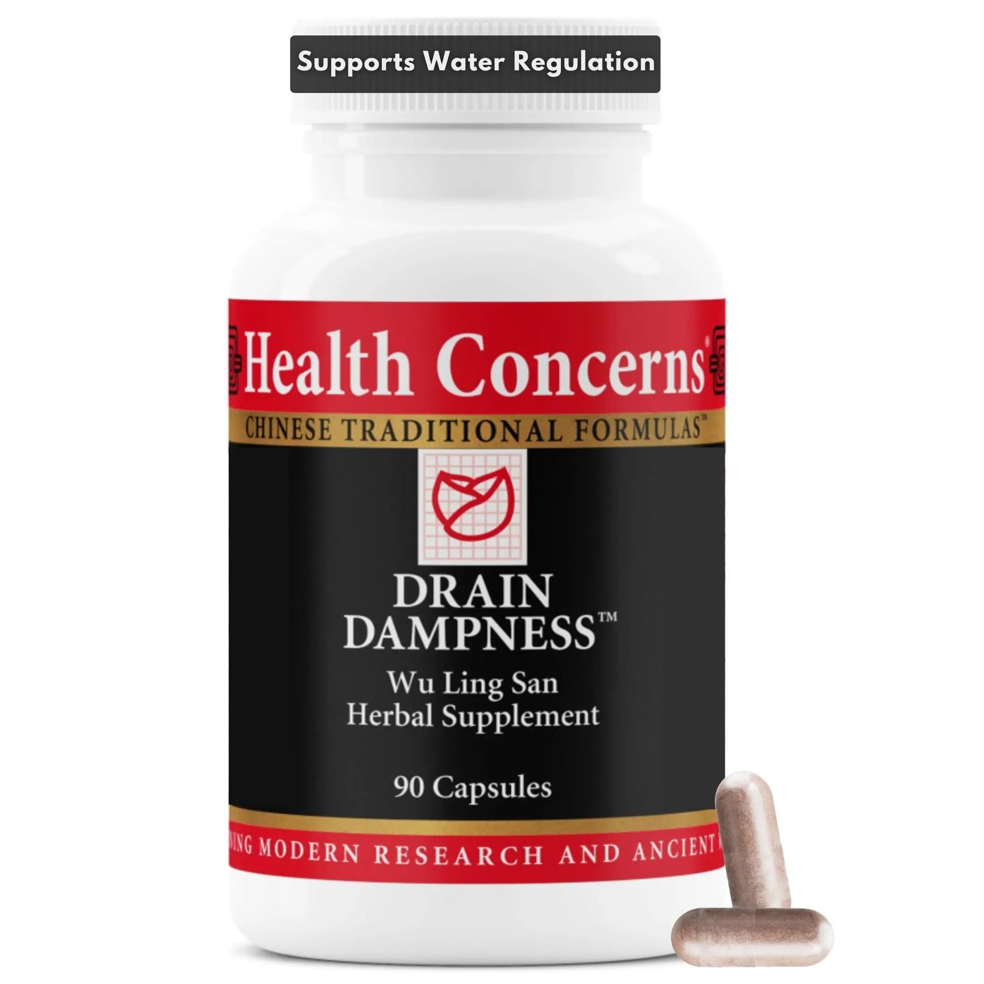 Health Concerns Drain Dampness – Kidney Support – Water Retention Relief – Chinese Herbal Formula with Alisma, Poria, Polyporus, Cinnamon – 2250 mg of a Proprietary Herbal Blend – 90 Capsules Health ConcernsBuy Supplements Australia