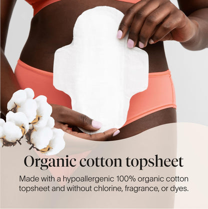 Cora Organic Pads | Ultra Thin Period Pads with Wings | Super Absorbency | Ultra-Absorbent Sanitary Pads CoraBuy Supplements Australia