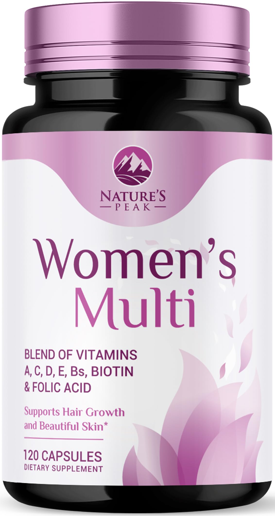 Multivitamin for Women - Complete Daily Womens Multivitamins with Calcium, Folate, Vitamin A, C, D, E & B Vitamins, Zinc and Iron - Multi Vitamins for Bone, Energy & Immune Support - 120 Capsules Nature's PeakBuy Supplements Australia