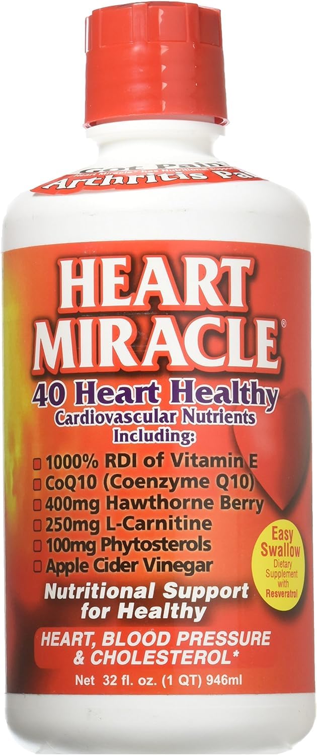 Century Systems - Heart Miracle, Nutritional Supplement for Blood Pressure, Cholesterol, and Cardiovascular Support, 32 Ounce Liquid, 16-32 Servings Century SystemsBuy Supplements Australia