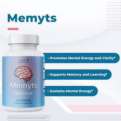 Nature’s NutriWave Memyts – Natural Daily Supplement with B Vitamins and Herbal Extracts | Non-GMO | Made in USA | 100% Natural, 30 Capsules, 2-Month Supply Nature’s NutriWaveBuy Supplements Australia