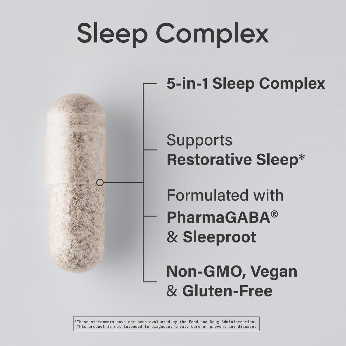 Sports Research® Sleep Complex- Melatonin-Free Vegan Capsules - with Valerian Root, GABA, L-Theanine, Magnesium & 5-HTP - 30 Servings Sports ResearchBuy Supplements Australia
