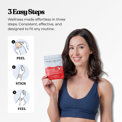 The Patch Collection® – Period Pain Relief Patch | Menthol, Turmeric, Valerian Root, Green Tea, Pomegranate Oil (Pack of 12) The Patch CollectionBuy Supplements Australia