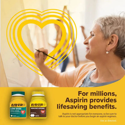 Bayer Aspirin 81mg Enteric Coated Tablets 300ct and 2 Count Travel Pack of Genuine Aspirin 325mg Coated Tablets BayerBuy Supplements Australia