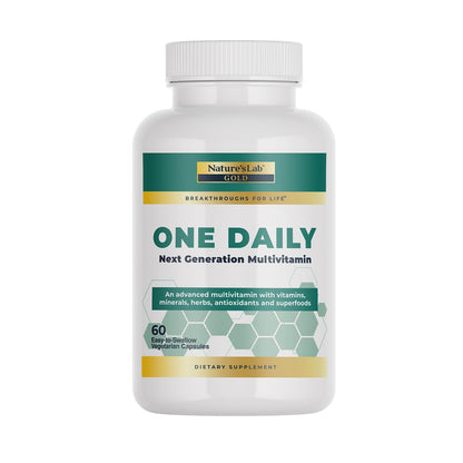 Nature's Lab Gold One Daily Multivitamin - Contains 19 Essential Vitamins & Minerals including Vitamin C, D3 & Zinc - 60 Capsules (2 Month Supply) Nature's LabBuy Supplements Australia
