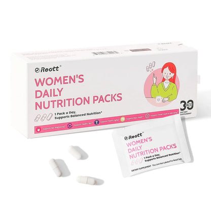 Women's Daily Vitamin Packs with Collagen Peptide, PQQ, 4-IN-1 Multivitamins For Women Health Supports Immune Health, Skin, Brain REOTT