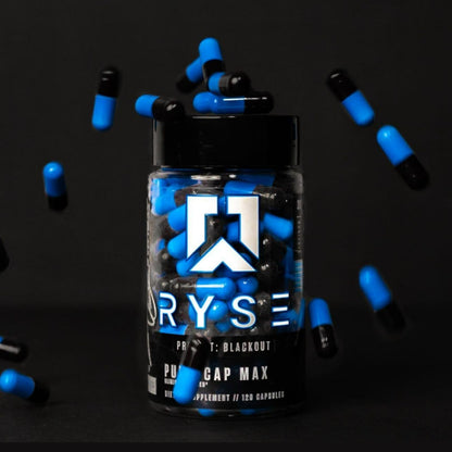RYSE Up Supplements Project Blackout Pump Cap Max | Stimulant Free Pump Formula RYSE Up SupplementsBuy Supplements Australia
