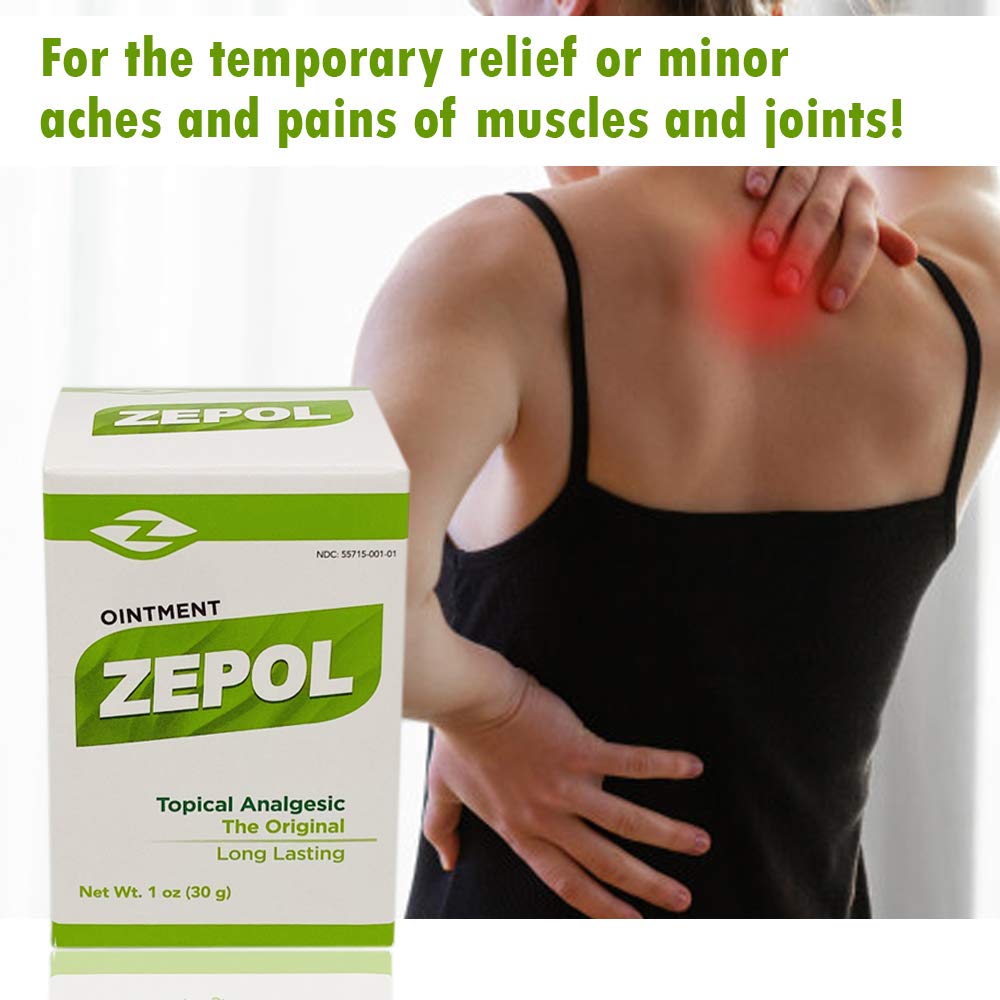 Zepol Original. Topical Ointment for Muscles, Joints, Backache, Sprains, and Strains. 1 oz. Pack of 2 ZepolBuy Supplements Australia