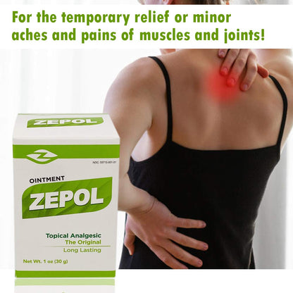 Zepol Original. Topical Ointment for Muscles, Joints, Backache, Sprains, and Strains. 1 oz. Pack of 2 ZepolBuy Supplements Australia