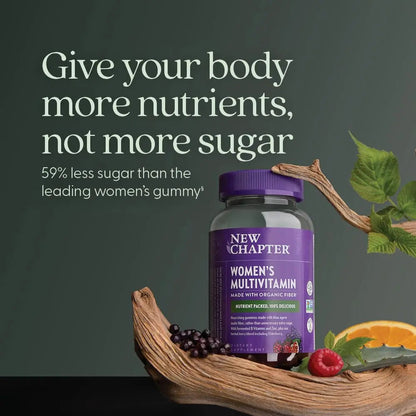 New Chapter Women’s Multivitamin Gummies - 59% Less Sugar, Women’s Gummy Vitamins with Vitamin C, D3 & Zinc New ChapterBuy Supplements Australia