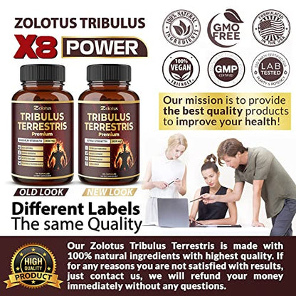 Tribulus Terrestris Supplement for Men & Women, 9050mg Per Capsule, 5-Month Supply ZolotusBuy Supplements Australia