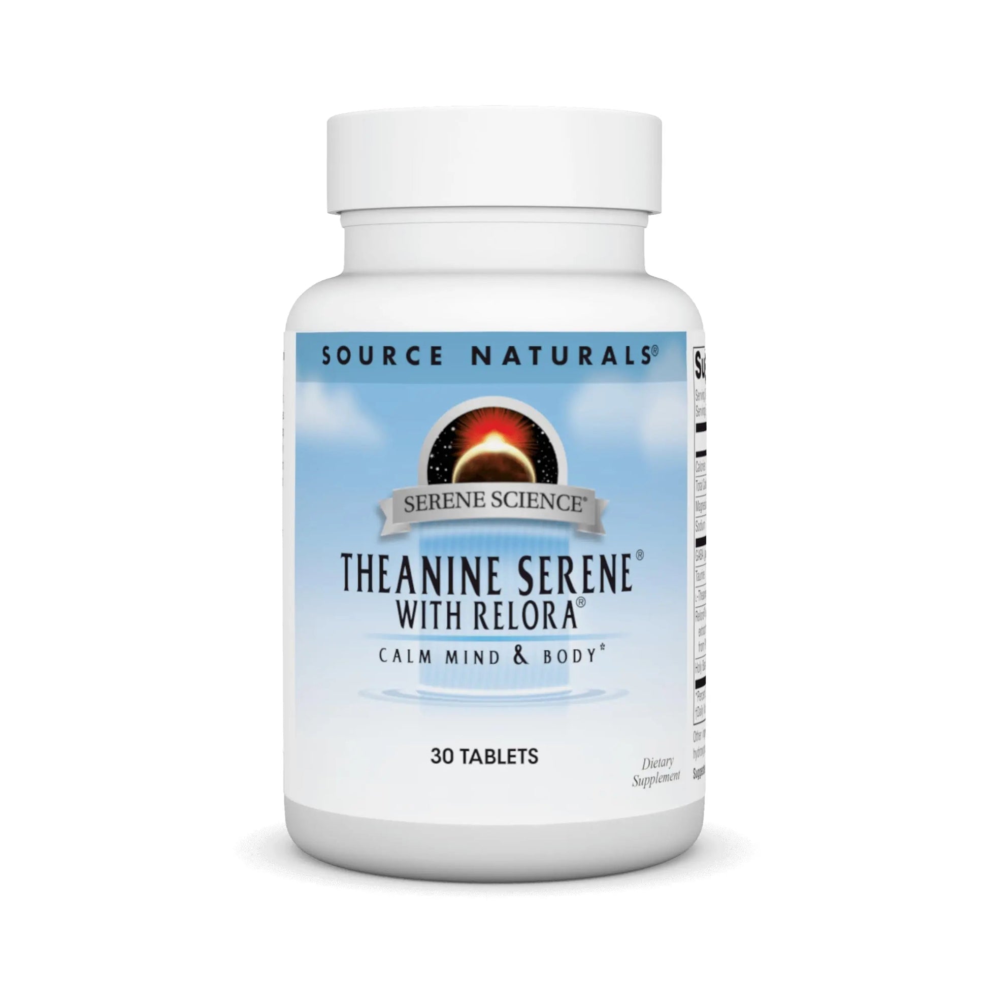 Source Naturals Serene Science Theanine Serene with Relora, Magnesium and GABA - 30 Tablets Source NaturalsBuy Supplements Australia