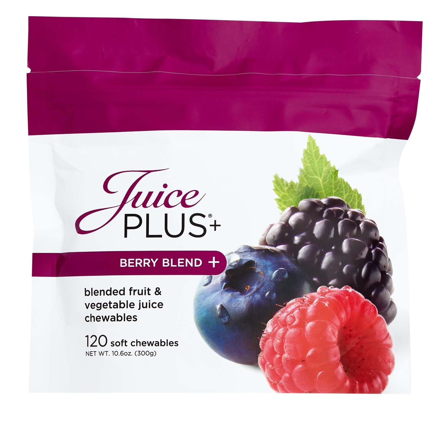 Juice Plus+ Berry Blend Soft Chews (Chewables) - Daily Nutrition from 12 Plants with Whole Fruit, Vegetable, & Berry - Raspberry, Bilberry, Blueberry, and More! for Adults and Kids - (1-mo, 30 Chews) Juice Plus+Buy Supplements Australia