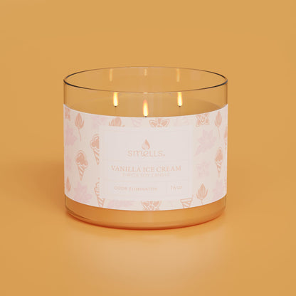 Smells - Odor Eliminator - Premium Soy Wax Jar Scented Candle 12oz. and 16oz. - 100% Cotton Single Wick SmellSBuy Supplements Australia