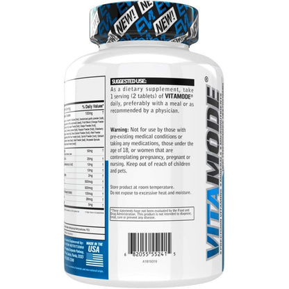 EVL Advanced Daily Multivitamin - Men's Multivitamin with Essential Minerals Phytonutrient Complex and VitaMode Active Mens Vitamins for Energy