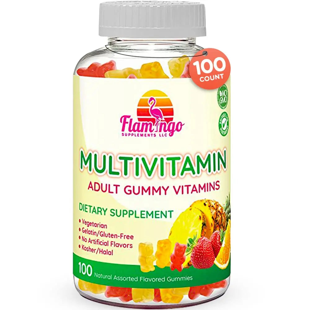 Flamingo Supplements Multivitamin Gummies | Vegan Friendly, Kosher Halal NO Gluten or Gelatin, no GMO| for Men, Women & Kids| Flamingo SupplementsBuy Supplements Australia