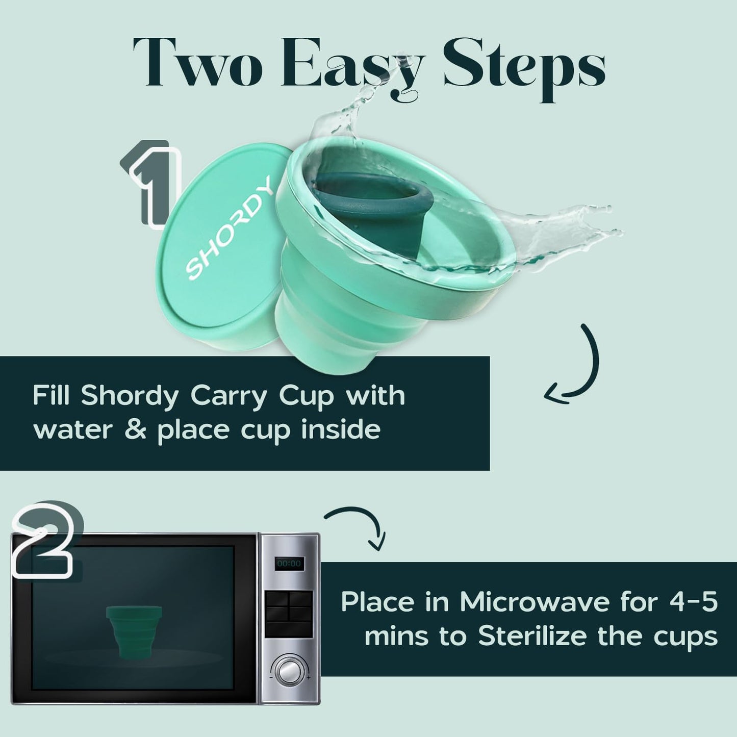 SHORDY Menstrual Case Holder for Sterilization, Collapsible Silicone Container - Boil, Sterilize SHORDYBuy Supplements Australia