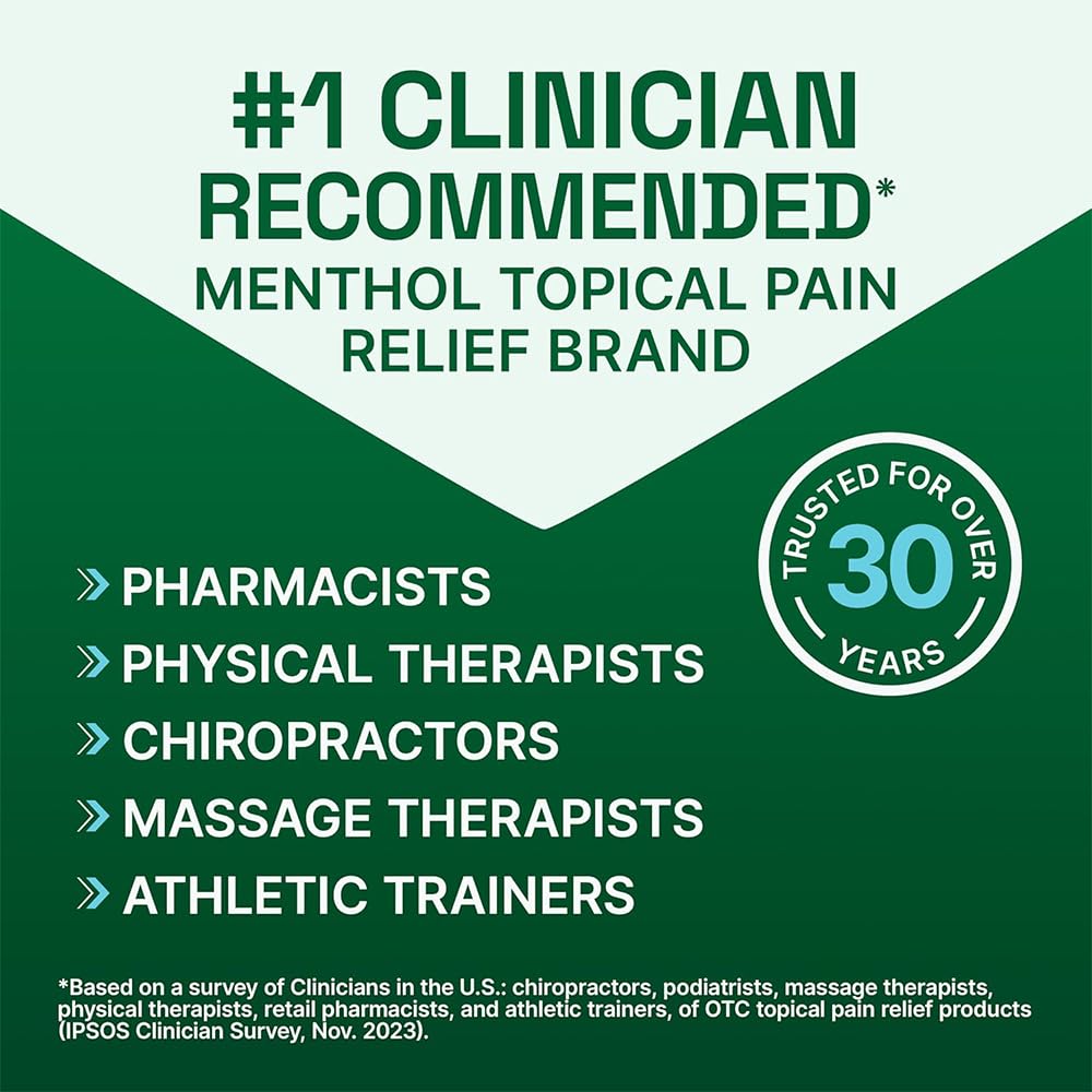 Biofreeze 13451 Roll-On Pain-Relieving Gel, 2.5 FL oz, Green Topical, Arthritis, Strains, Bruises, & Sprains (7.5 Fl Oz (Pack of 3), 3, Count) BiofreezeBuy Supplements Australia