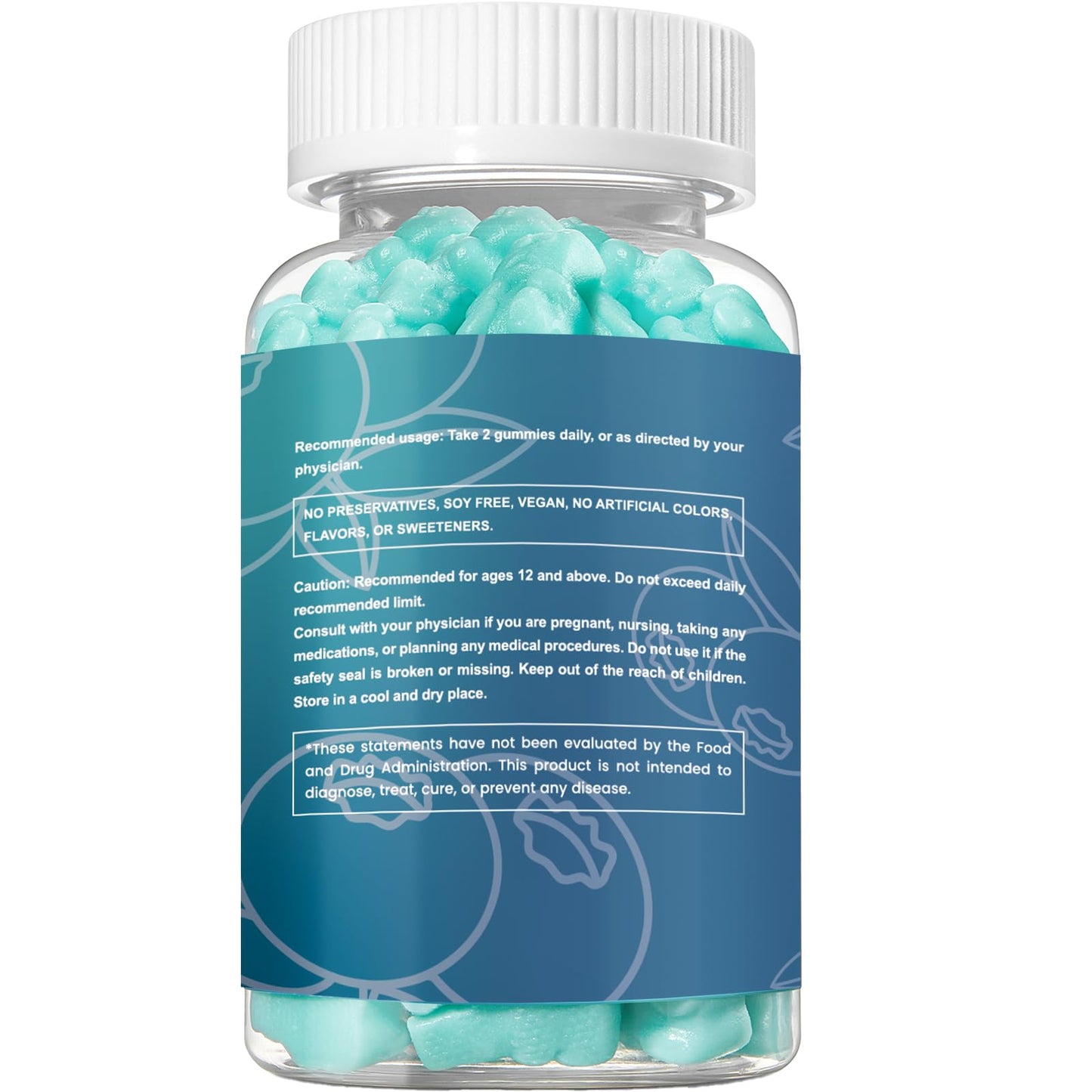 Esverco Magnesium Glycinate Gummies 500mg Sleep for Men & Women Vitamin C, Vegan Promotes Relaxation Muscle, Chewable Magnesium, No Melatonin, Non GMO, Natural Blueberry Flavor, 60 Count esvercoBuy Supplements Australia