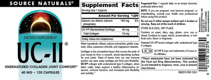 Source Naturals UC-II, Undenatured Collagen Joint Comfort Source NaturalsBuy Supplements Australia