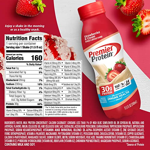 Premier Liquid Protein Shake -24 Vitamins & Minerals/Nutrients to Support Immune Health Premier ProteinBuy Supplements Australia
