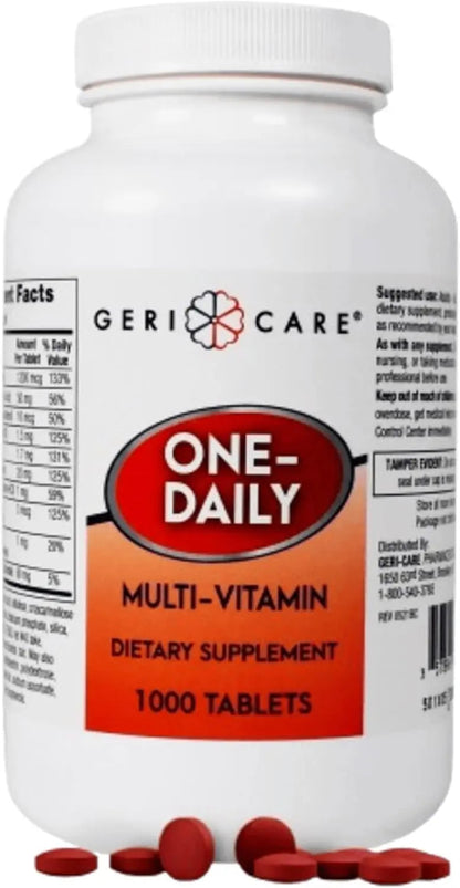 GeriCare Multivitamin Supplement Tablets, (Bottle of 1000) GeriCare
