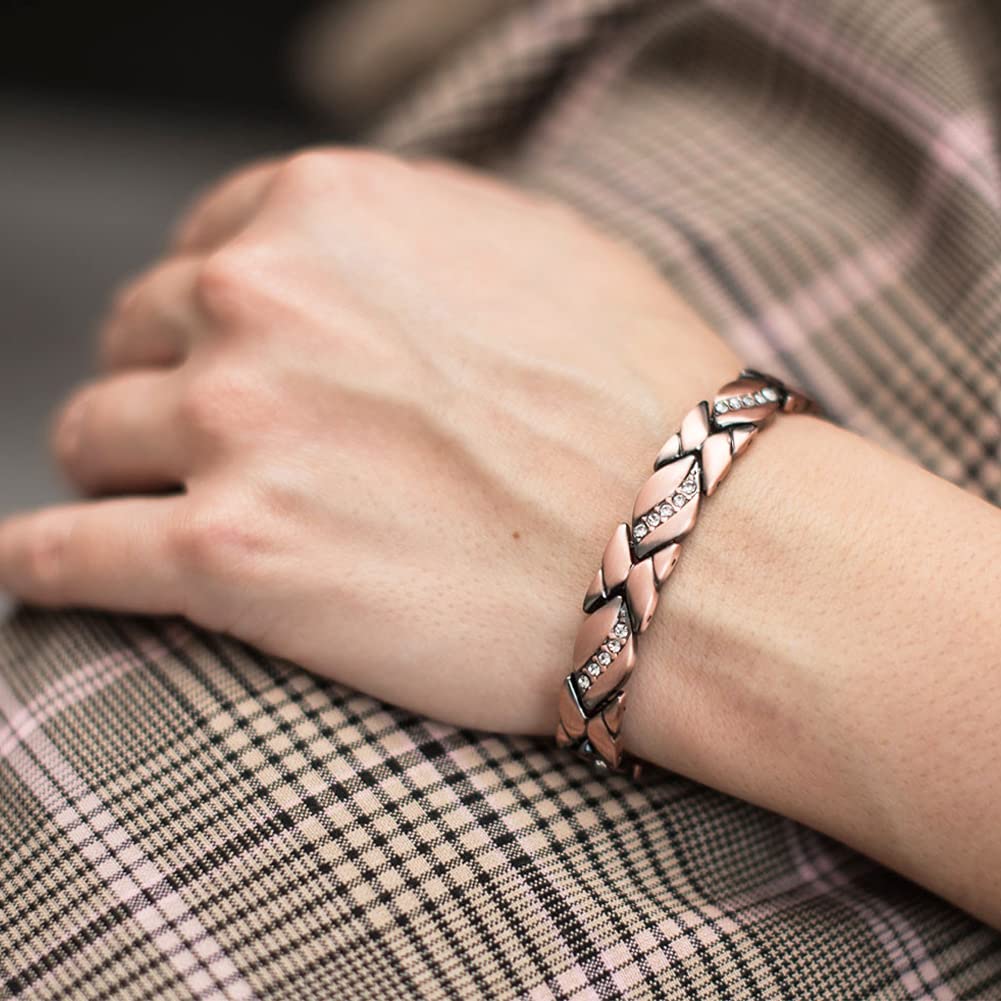 Vicmag Copper Bracelet for Women 99.9% Solid Pure Copper Valentine's Day Gift for Her with Adjustment Tool VicmagBuy Supplements Australia