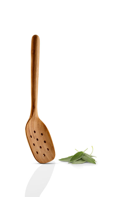 EVA SOLO | Nordic Kitchen Perforated Ladle Bamboo | Ideal for Straining and Serving Pasta and Vegetables | Natural & Eco-friendly Alternative to Plastic | Bamboo Eva SoloBuy Supplements Australia