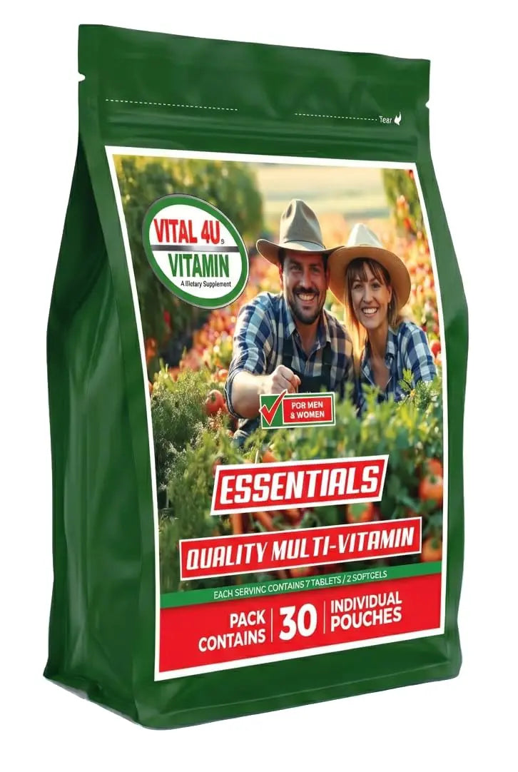 VITAL 4U® Vitamin Essentials - Daily Multivitamin for Both Men and Women, Immune Support, Multimineral Formula - 30 Servings VITAL 4UBuy Supplements Australia