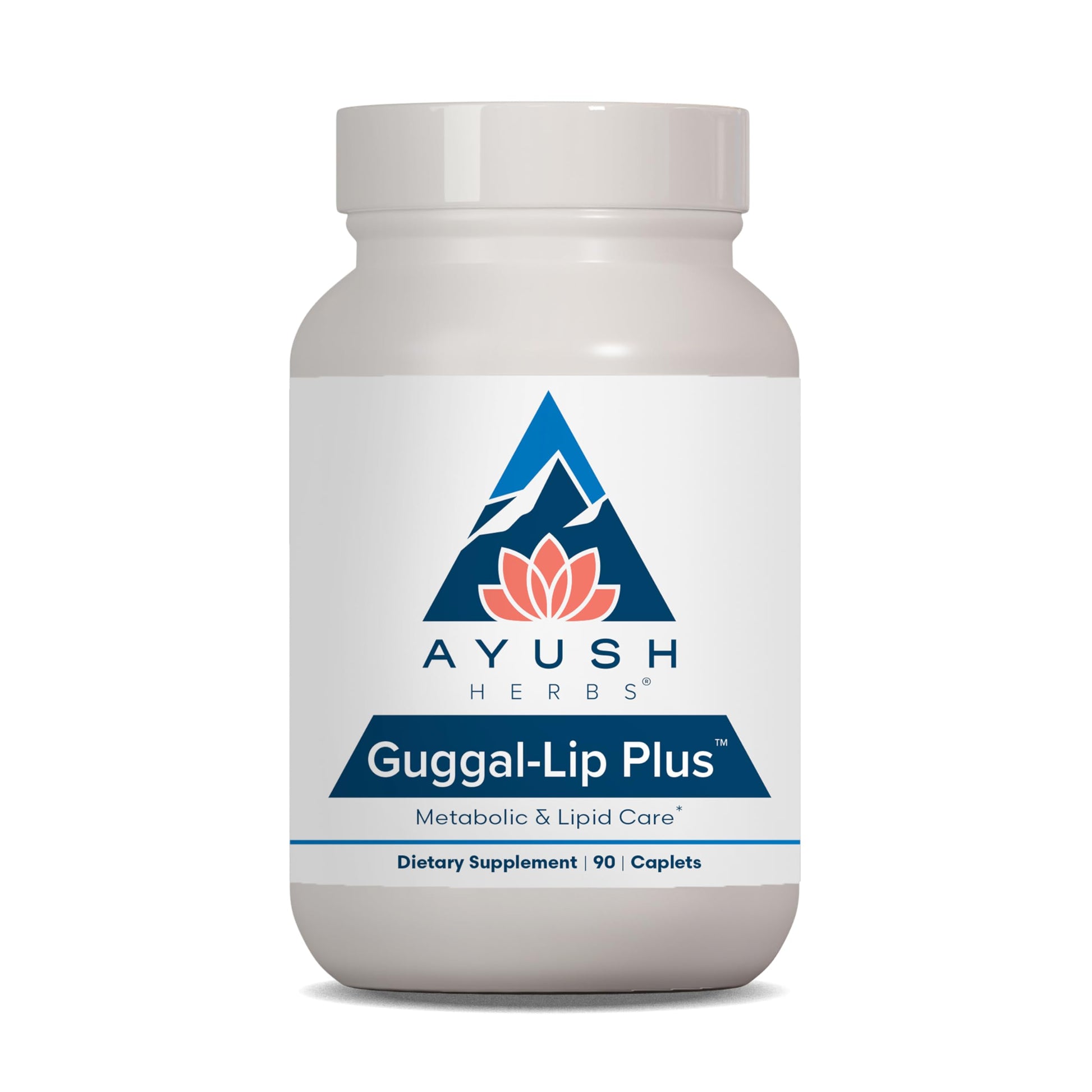 Ayush Herbs Guggal-Lip Plus - Metabolic Vitamins for Women & Men, Daily Pill, Pure & Natural Metabolic Health Supplement with Guggul - 90 Vegetarian Caplets (1 Count) Ayush HerbsBuy Supplements Australia