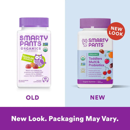 SmartyPants Organic Toddler Multivitamin Gummies & So Cozy Leave in Conditioner for Kids' Curly Hair, 60 Count SmartyPantsBuy Supplements Australia