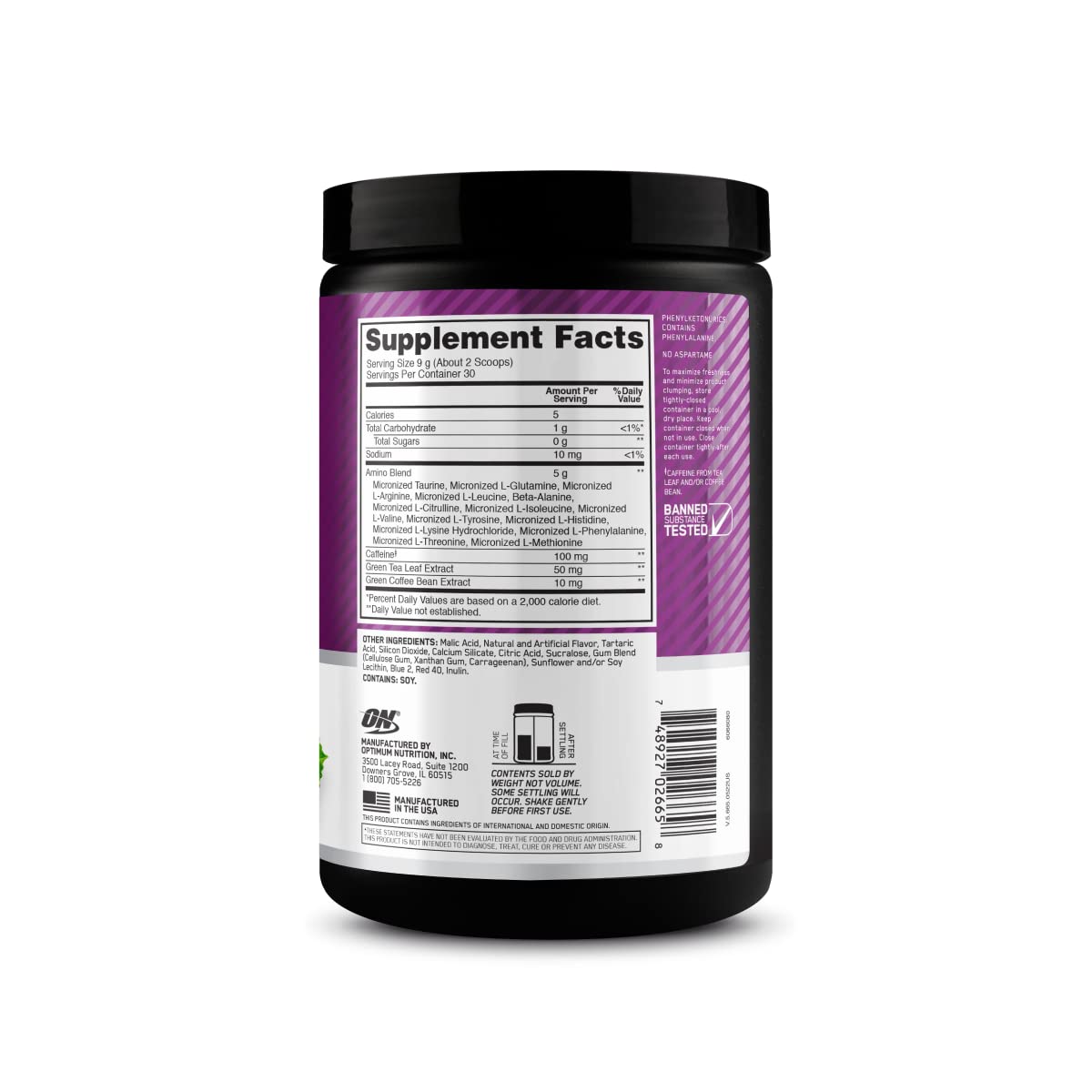 Optimum Nutrition Amino Energy - Pre Workout with Green Tea, BCAA, Amino Acids Optimum NutritionBuy Supplements Australia