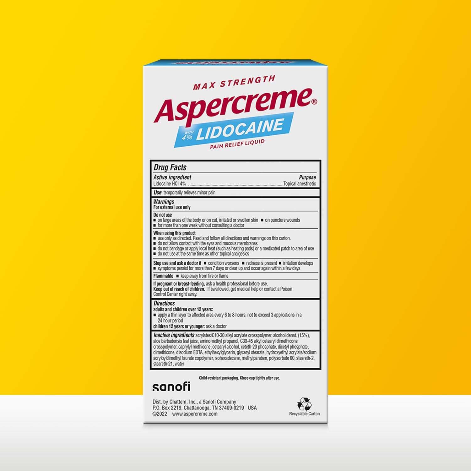 Aspercreme Odor Free Max Strength Lidocaine Pain Relief Liquid with Roll-On No Mess Applicator, 2.5 oz. AspercremeBuy Supplements Australia