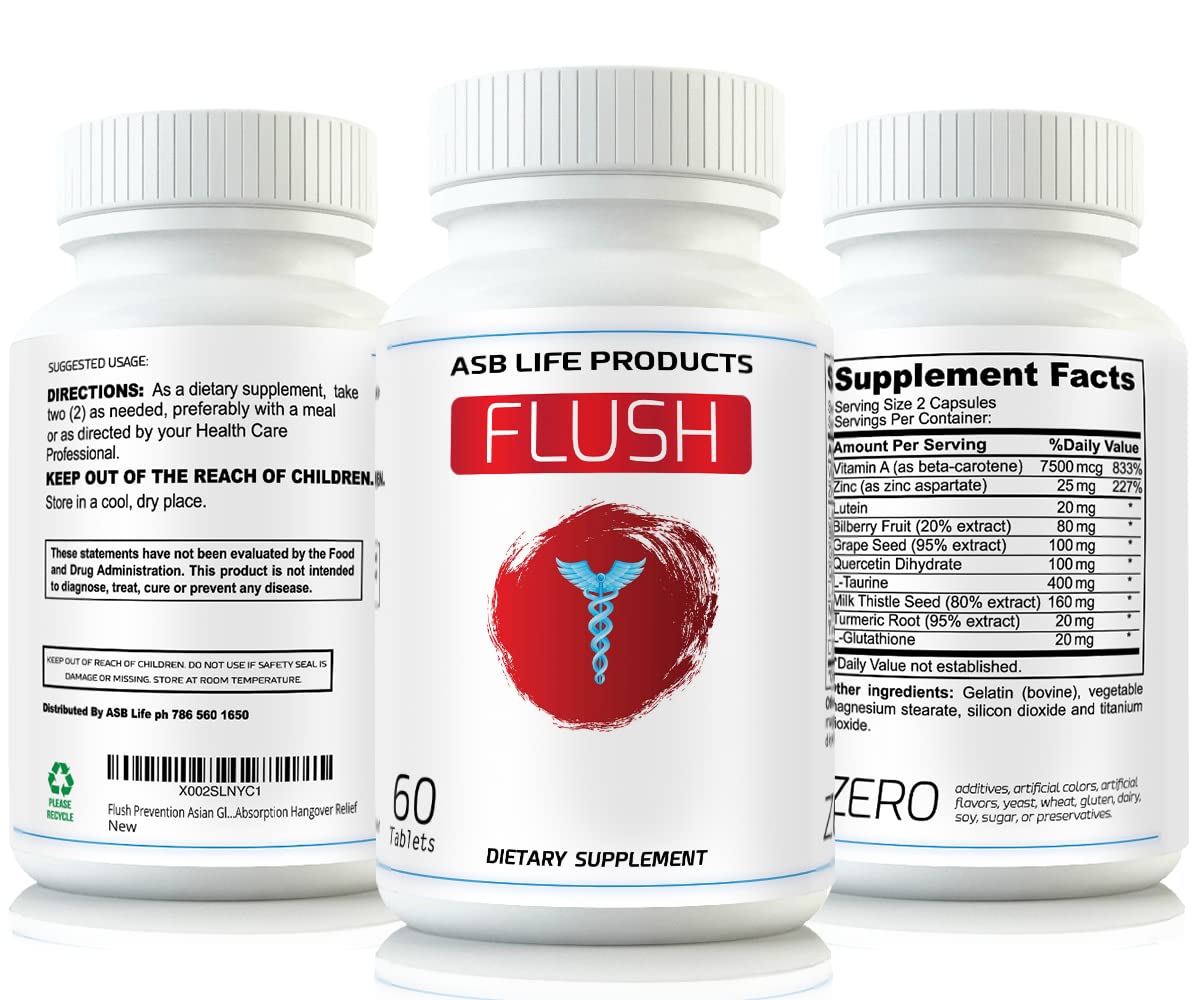 Flush Prevention Red Face Supplements Clinically formulated Fast Absorption FlushBuy Supplements Australia
