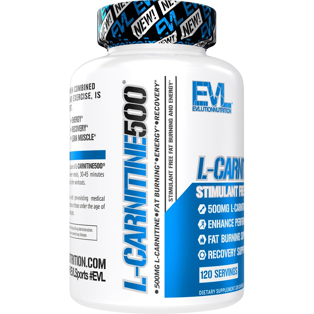 EVL L-Carnitine Supplement for Weight Loss Support - L carnitine 500mg Diet Pills EvlutionBuy Supplements Australia