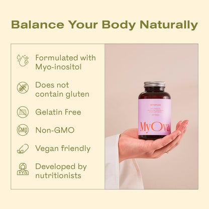 Myoplus - Myo-inositol PCOS Supplement - 4000mg Myo-Inositol, 200ug Folate & 100ug MyOvaBuy Supplements Australia