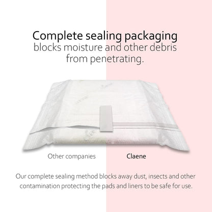 Claene Organic Cotton Panty Liners, Unscented, Thin, Cruelty-Free, Daily, Breathable Organic Panty CLAENEBuy Supplements Australia
