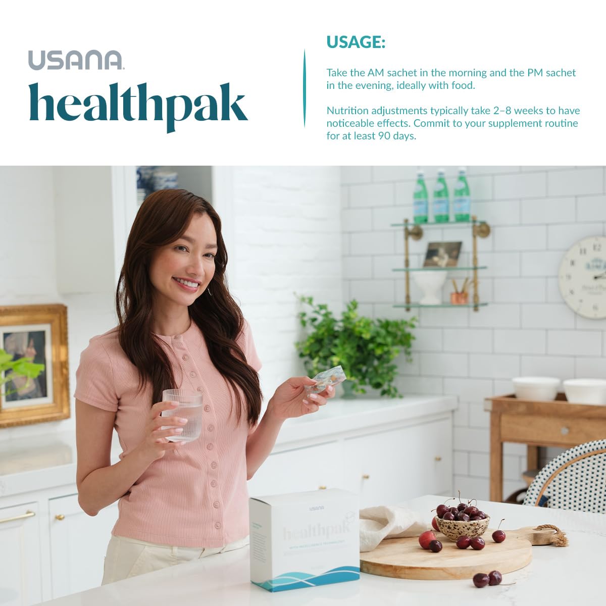 USANA HealthPak with InCelligence Technology and Essential Nutrients and Antioxidants to Support Total Body Health* – Convenient Daily AM/PM Packets – 56 Packets – 28 Day Supply USANABuy Supplements Australia