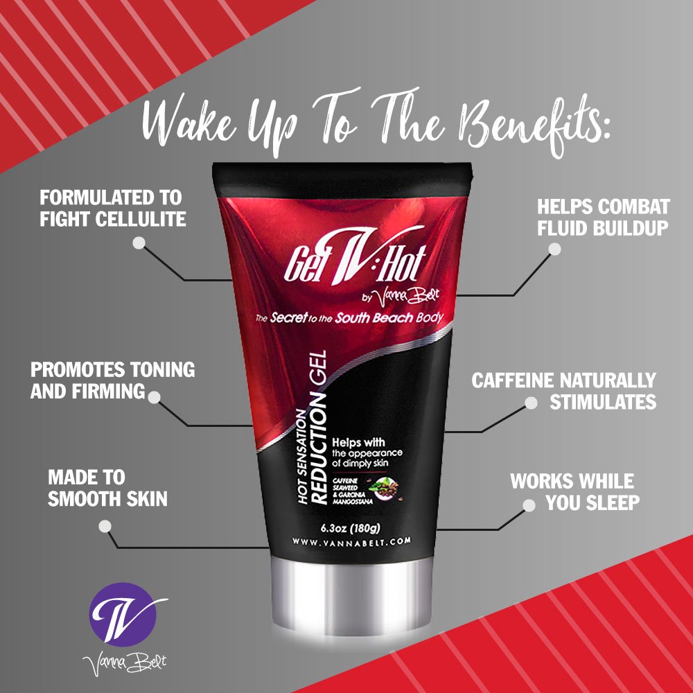 Vanna Belt Gel-V Hot Cream for Cellulite, 6.3 oz - Effective Nighttime Belly Fat Burning V VANNA BELTBuy Supplements Australia