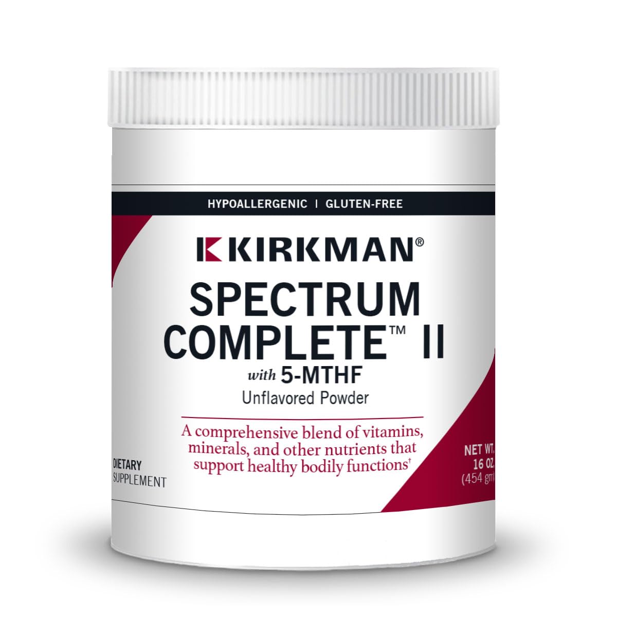 Kirkman Spectrum Complete II Powder - Hypoallergenic - 454 gm/16 oz KirkmanBuy Supplements Australia