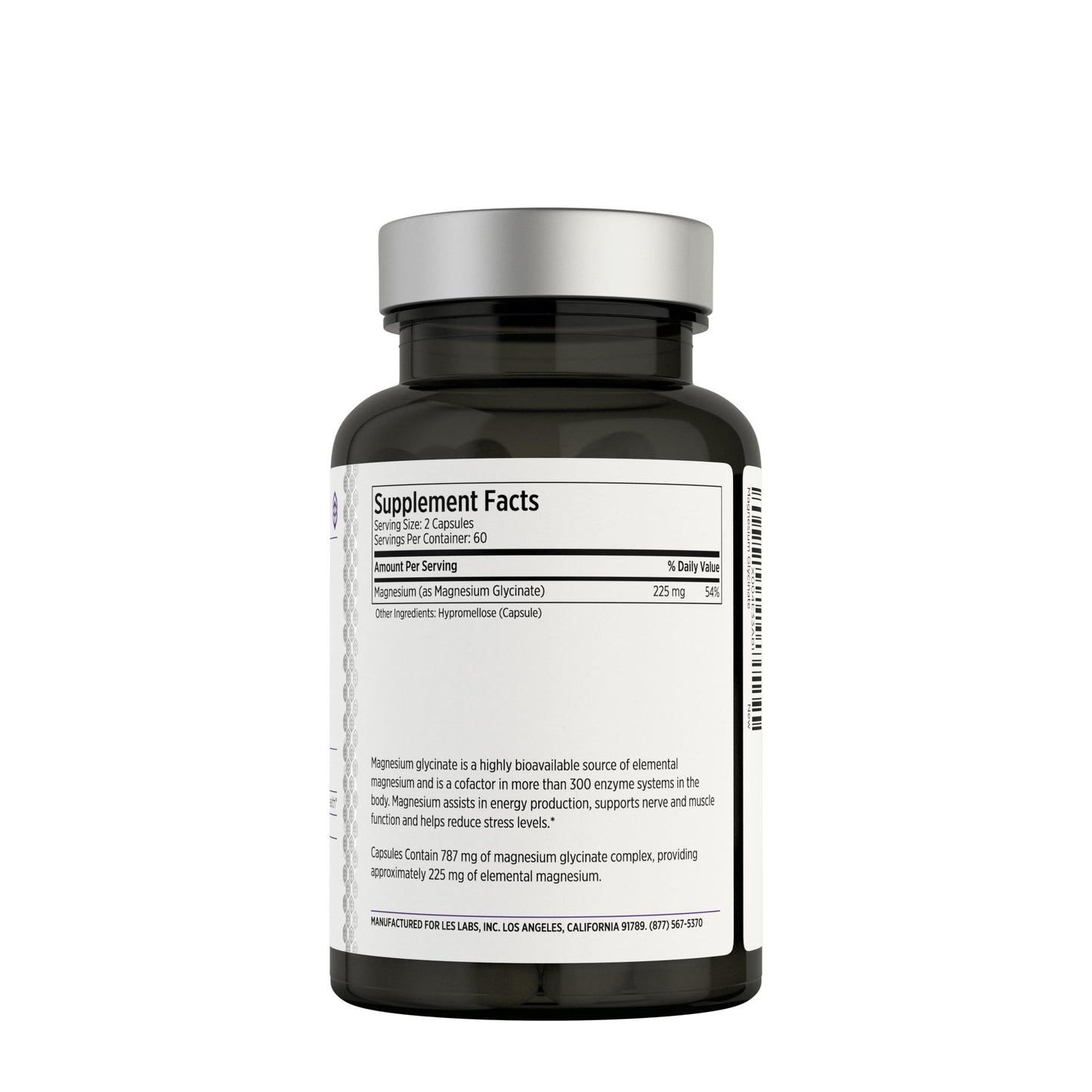 LES Labs Magnesium Glycinate – Supports Restful Sleep, Heart Health, Stress Relief, Metabolism, Nerve & Muscle Function, Gentle on The Digestive System – Non-GMO Supplement – 120 Capsules LES LabsBuy Supplements Australia