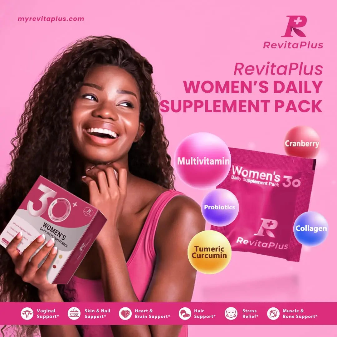 RevitaPlus Multivitamin for Women with Vitamin A,B,C,D3,E,K2,Biotin, Collagen,Krill Oil,Cranberries Supports Energy,Wellness,Beauty and Immune RevitaPlusBuy Supplements Australia