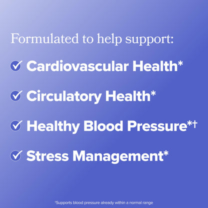 O Positiv MENO Heart + Blood Pressure Support Capsules – Daily Support for Healthy Circulation, Stress Management & Blood Pressure – with CoQ10, Beets, Pine Bark & Saffron – 30 Servings O PositivBuy Supplements Australia