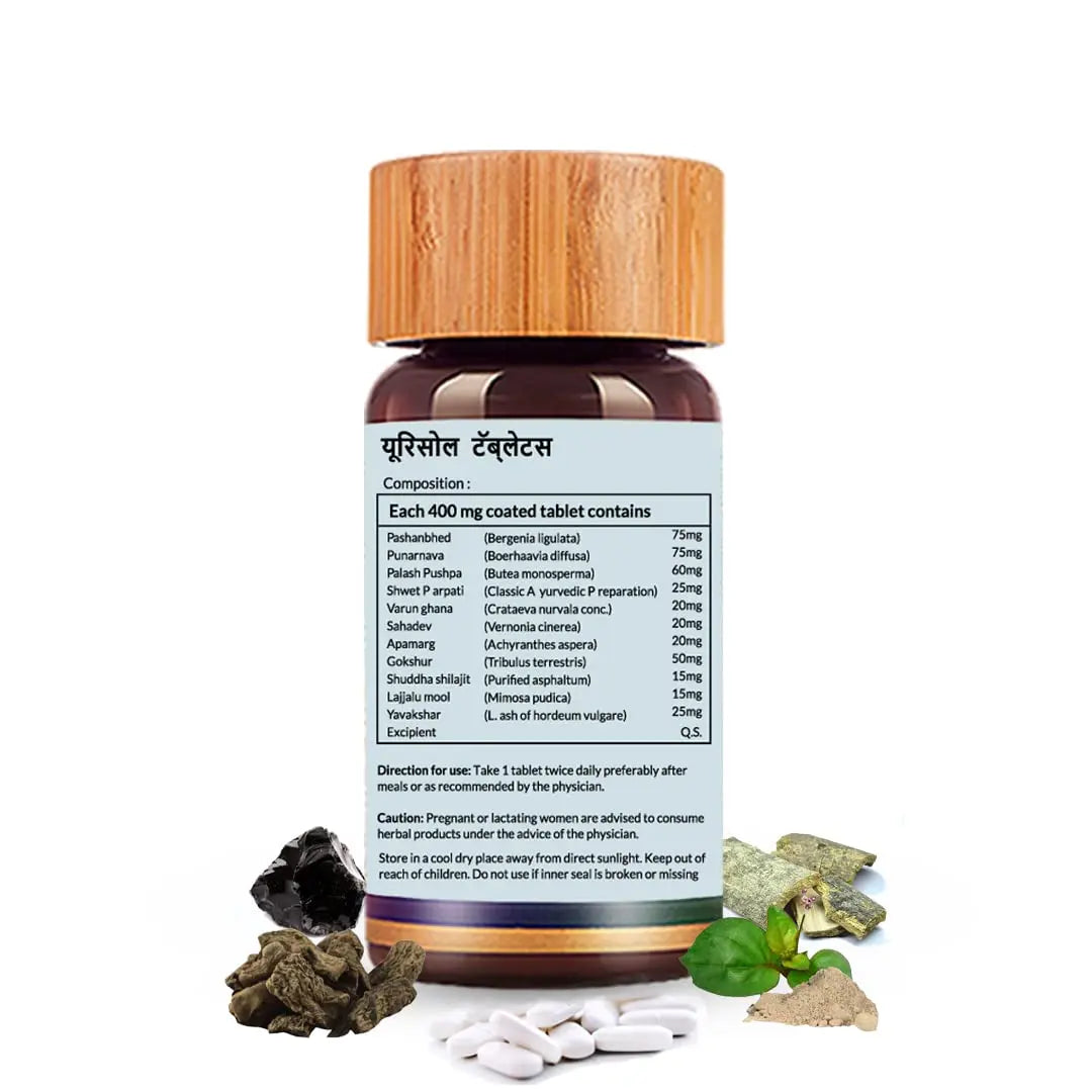 Biogetica Urisolve Kidney Care Herbal Supplement with Asparagus Racemosus & Terminalia Chebula for Optimal Urinary System Support - Non-GMO - 100% Vegan Ayurveda Supplement - 80 Tablets BiogeticaBuy Supplements Australia