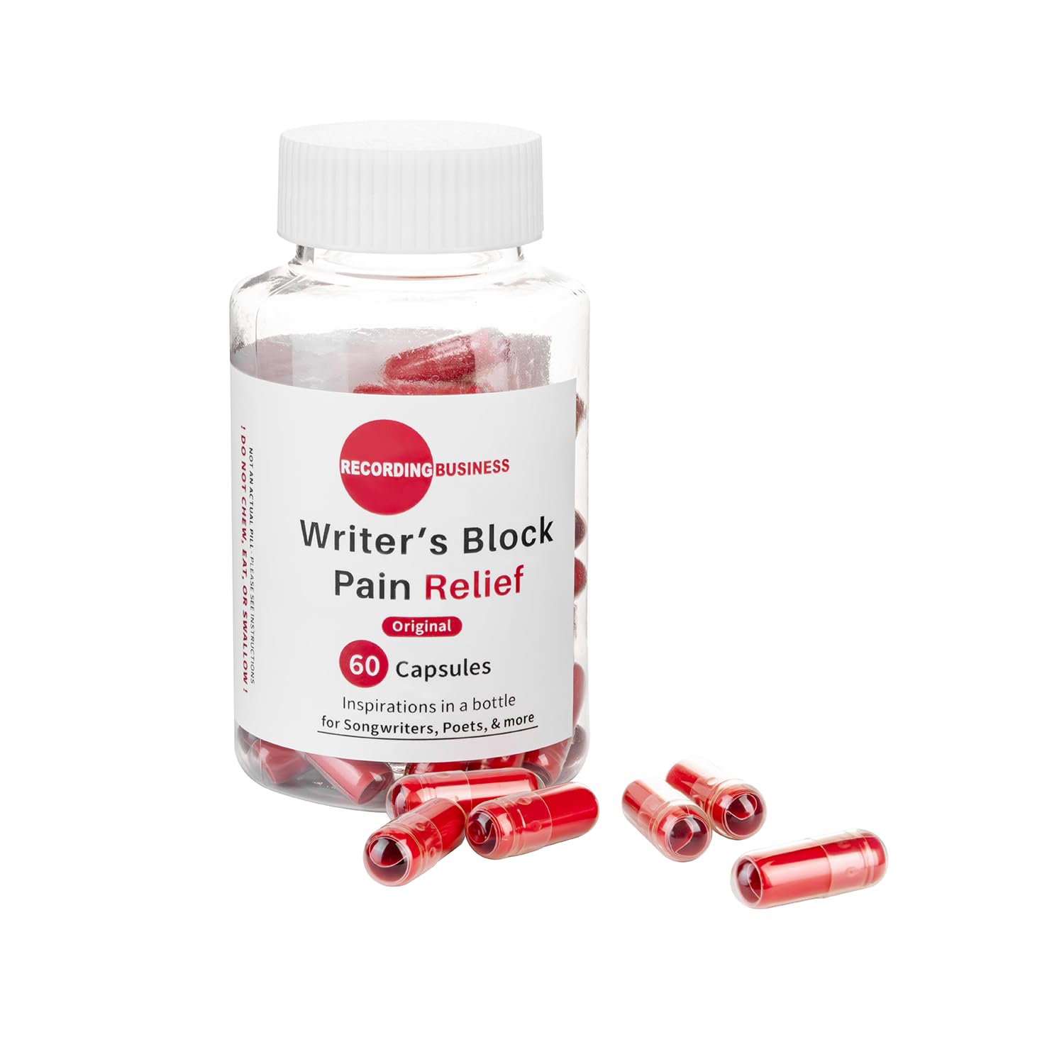 Recording Business Writer's Block Pain Relief (60 Original Songwriting Prompts in Capsules) for Artists/Musicians, Songwriters, & Poets Recording BusinessBuy Supplements Australia