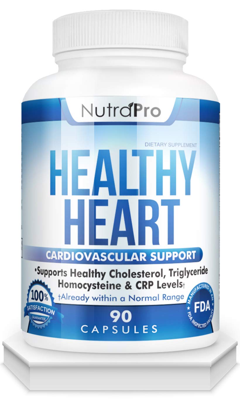 NutraPro Healthy Heart - Heart Health Supplements & Arteries Support .Healthy Cholesterol and Triglyceride. GMP Certified. NutraProBuy Supplements Australia