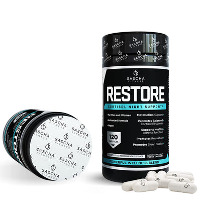 SASCHA FITNESS Cortisol Night Support Pills For Metabolism, Hormonal Support, Inmune System SASCHA FITNESSBuy Supplements Australia